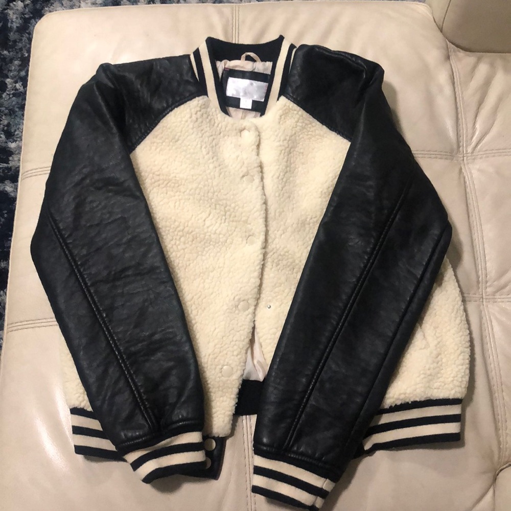 Varsity baseball jacket from Target